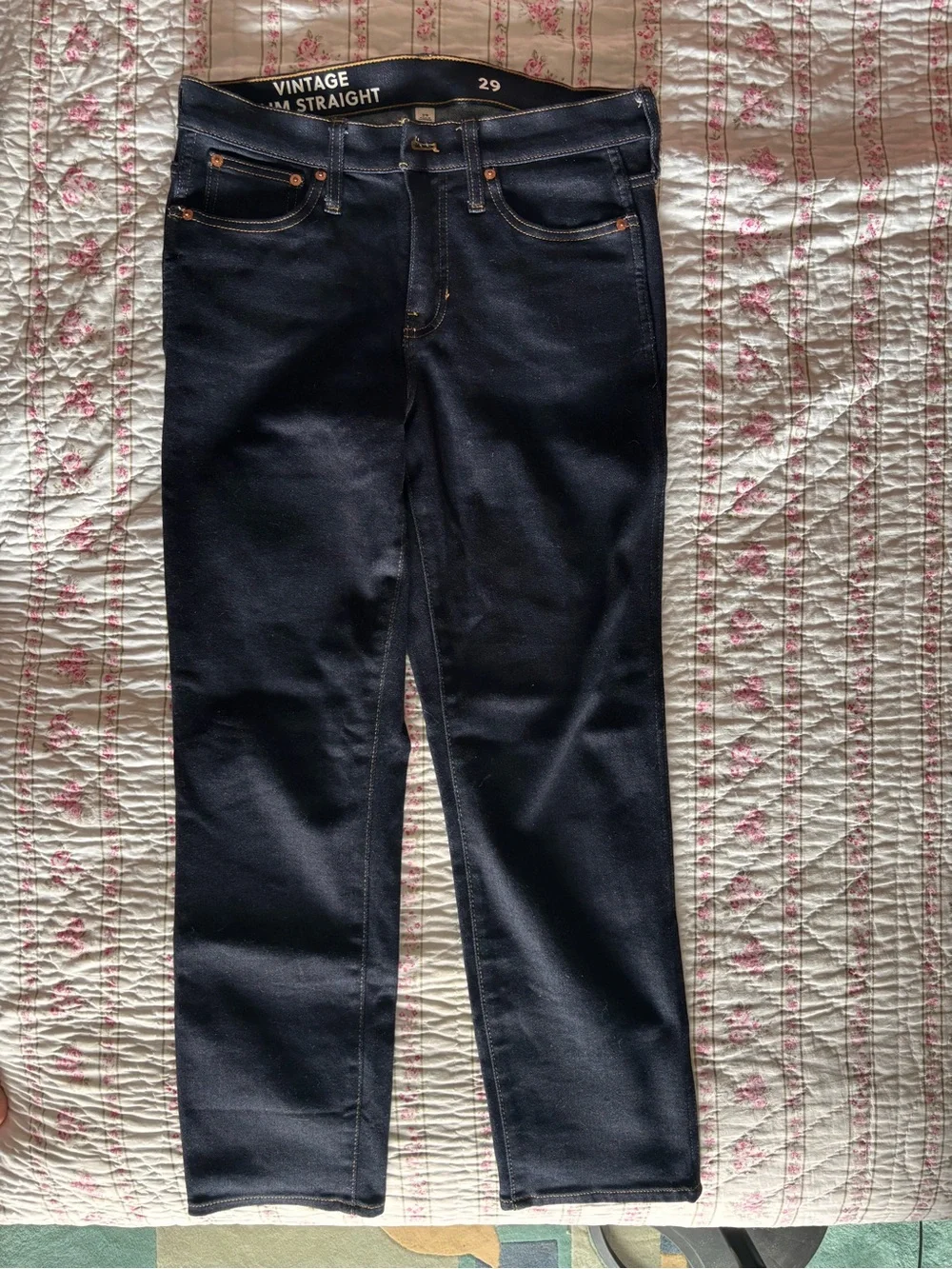Vintage Straight Men’s Jeans - Dark Indigo